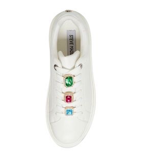 WEEKEND SALE ONLY Steve Madden Sneakers with Rhinestone Charms.